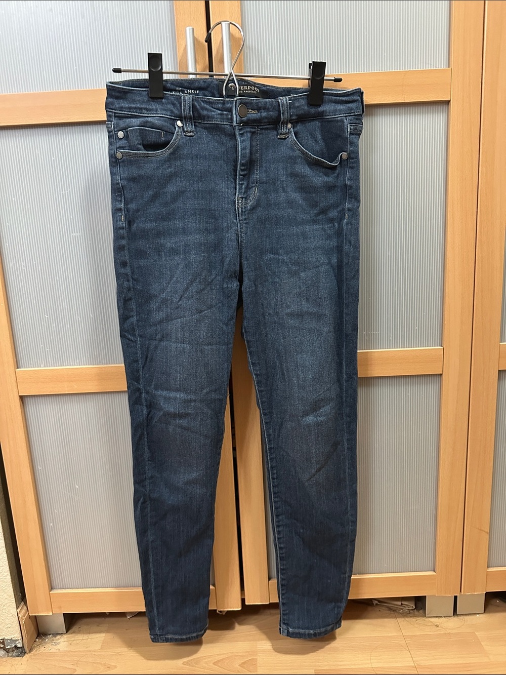 Liverpool 6p The High Rise Ankle Women's Dark Blue Skinny Jeans Stretch Slim Fit